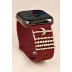 PSGT Psgt love Watch Band Charm - Uyumlu Akıllı Saat Kordon Süsü - Gold - Bal Rengi