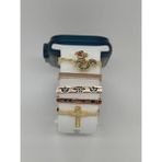 PSGT Psgt love Watch Band Charm - Uyumlu Akıllı Saat Kordon Süsü - Gold - Pembe - Yeşil