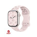 PSGT Silikon Kayış Apple Watch Seri10/11(42)mm9/8/7/6/5- 38-40-41 mm Nefes Alabilir Içi Boş Kemik Pati 38