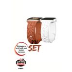 PSGT Watch 10-11 46mm-watch2/3/4/5/6/se/7/8/9(42-44-45-49)mm Kordon Leoline Desenli Yumuşak Silikon
