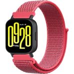PSGT Xiaomi Redmi Watch 5 Active (22MM) Naylon Saat Kayışı Huawei Watch Gt2e/gt2/gt2 Pro/gt3 Pro/gt4/gt5 Pro 46mm - Koyu Pembe