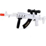Psj Poşetli Kabzeli Pilli Işıklı Ak-47 Tüfek - Siyah