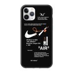 PSR aksesuar (200) Siyah Nike Air Siyah Telefon Kılıfı iPhone 11 Pro ile uyumlu