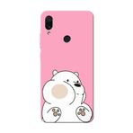 PSR aksesuar (2130) Pembe Panda Pembe Telefon Kılıfı Redmi Note 7 ile uyumlu