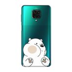 PSR aksesuar (3095) Şeffaf Panda Şeffaf Telefon Kılıfı Redmi Note 9S ile uyumlu