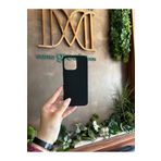 PSR aksesuar (3682) Siyah Logosuz Silikon Lansman Telefon Kılıfı iPhone 15 Pro Max ile uyumlu