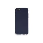 PSR aksesuar (3983) Lacivert Nano Içi Kadife Silikon Lansman Telefon Kılıfı Iphone 6 ile uyumlu