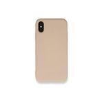 PSR aksesuar (4061) Bej Nano Içi Kadife Silikon Lansman Telefon Kılıfı Iphone Xs Max ile uyumlu