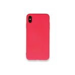 PSR aksesuar (4063) Koyu Pembe Nano Içi Kadife Silikon Lansman Telefon Kılıfı Iphone Xs Max ile uyumlu