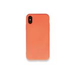 PSR aksesuar (4074) Mat Turuncu Nano Içi Kadife Silikon Lansman Telefon Kılıfı Iphone Xs Max ile uyumlu