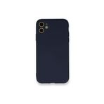 PSR aksesuar (4079) Lacivert Kamera Korumalı Nano Içi Kadife Silikon Lansman Telefon Kılıfı Iphone 11 ile uyumlu