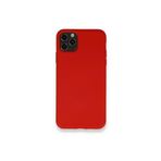 PSR aksesuar (4108) Kırmızı Nano Içi Kadife Silikon Lansman Telefon Kılıfı Iphone 11 Pro Max ile uyumlu