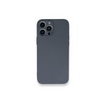 PSR aksesuar (4178) Gri Kamera Korumalı Nano Içi Kadife Silikon Lansman Telefon Kılıfı Iphone 13 Pro Max ile uyumlu