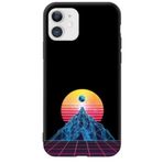 PSR aksesuar (5177) siyah Kılıf Eski Tarz Grit Siyah Renkli Silikon Telefon Kılıfı Re6 Iphone 11 ile uyumlu