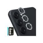 PSR aksesuar (6164) SİYAH 9 Parça Kamera Lens Koruyucu Cam Kamera Koruma Samsung Galaxy A24 / A34 / A14 / ile uyumlu