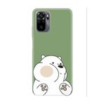 PSR aksesuar (7035) Yeşil Panda Yeşil Telefon Kılıfı Redmi Note 10S ile uyumlu
