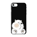 PSR aksesuar (9343) Siyah 2020 Panda Siyah Telefon Kılıfı iPhone SE 2020 ile uyumlu
