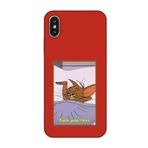 PSR aksesuar (9618) Kırmızı Kırmızı Telefon Kılıfı iPhone X ile uyumlu