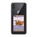 PSR aksesuar (9621) Şeffaf Şeffaf Telefon Kılıfı iPhone X ile uyumlu