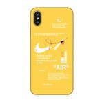 PSR aksesuar (9721) Sarı Air Sarı Telefon Kılıfı iPhone X ile uyumlu