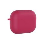 PSR Aksesuar AirPods Pro 3 Uyumlu Silikon Kılıf – Darbe ve Çizilme Koruyucu, Soft Touch Silikon, Kablosuz Şarj Destekli, Taşıma İpi Slotlu (Koyu Pembe)