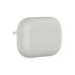 PSR Aksesuar AirPods Pro 3 Uyumlu Silikon Kılıf – Darbe ve Çizilme Koruyucu, Soft Touch Silikon, Kablosuz Şarj Destekli, Taşıma İpi Slotlu (Krem)