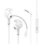 PSR Aksesuar AK-P9 3.5mm Kulaklık – Çift Mikrofonlu, HD & 3D Surround Ses, Güçlü Bass, Gürültü Önleyici, Ergonomik Kulak İçi Kulaklık (Beyaz)