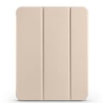 PSR Aksesuar Apple iPad 11. Nesil 2025 Kılıf - Zore Smart Cover, Kalem Bölmeli, Standlı, Manyetik Kapaklı, Premium Deri Tablet Koruyucu (Gold)