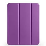 PSR Aksesuar Apple iPad 11. Nesil 2025 Kılıf - Zore Smart Cover, Kalem Bölmeli, Standlı, Manyetik Kapaklı, Premium Deri Tablet Koruyucu (Mor)
