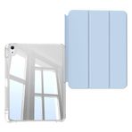 PSR Aksesuar Apple iPad Air 13 2025 M3 Kılıf Magnetik Ayrılabilen Airbagli Zore Sliding Tablet Kılıfı – Akıllı Uyandırma, Darbe Koruma, Apple Pencil Tutucu (Açık Mavi)