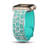 PSR Aksesuar Apple iPhone Serisi 22mm Silikon Akıllı Saat Kordon - Strap Kayış (Gri | Yeşil, Watch 38mm)