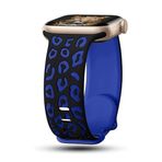 PSR Aksesuar Apple iPhone Serisi 22mm Silikon Akıllı Saat Kordon - Strap Kayış (Siyah | Mavi, Watch 10 42mm)