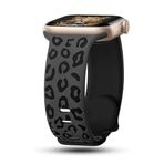 PSR Aksesuar Apple iPhone Serisi 22mm Silikon Akıllı Saat Kordon - Strap Kayış (Siyah, Watch 7 45mm)