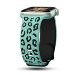 PSR Aksesuar Apple iPhone Serisi 22mm Silikon Akıllı Saat Kordon - Strap Kayış (Yeşil | Siyah, Watch Ultra 49mm)