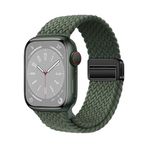 PSR Aksesuar Apple Watch 10 42mm Uyumlu Hasır Kordon – Örgü Tasarımlı, Ayarlanabilir | Hafif ve Konforlu Hasır Akıllı Saat Kayışı (Koyu Yeşil, Watch 10 42mm)
