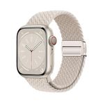 PSR Aksesuar Apple Watch 40mm Uyumlu Hasır Kordon – Örgü Tasarımlı, Ayarlanabilir | Hafif ve Konforlu Hasır Akıllı Saat Kayışı (Starlight, Watch 40mm)