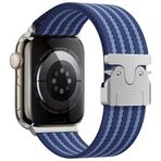 PSR Aksesuar Apple Watch Kordon - Zore KRD-133 Naylon Kumaş Hasır Örgülü Kordon | Esnek ve Dayanıklı Akıllı Saat Kayışı (Mavi, Apple Watch 49mm)
