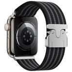 PSR Aksesuar Apple Watch Kordon - Zore KRD-133 Naylon Kumaş Hasır Örgülü Kordon | Esnek ve Dayanıklı Akıllı Saat Kayışı (Siyah, Apple Watch 49mm)