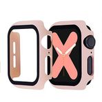 PSR Aksesuar Apple Watch Uyumlu Watch Guard Ekran Koruyucu | Akıllı Saat Ekran Koruyucu | Smart Watch Kırılmaz Cam (Pembe, Watch 7 41mm)