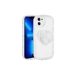 PSR aksesuar Beyaz Kamera Korumalı Pop Soketli Renkli Zore Ofro Kılıf-Beyaz iPhone 12 ile uyumlu