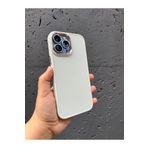 PSR aksesuar Beyaz Kamera Şeritli Silikon Telefon Kılıfı Iphone 13 Pro Max ile uyumlu