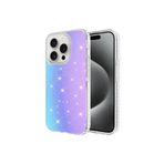 PSR aksesuar Beyaz Parlak Renk Geçişli Zore Velle Kılıf-Beyaz iPhone 15 Pro ile uyumlu