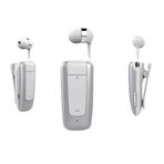 PSR Aksesuar BT-ZR2 Bluetooth Kulaklık – Makaron Tasarım, Otomatik Kablo Sarma, Gürültü Azaltma, Uzun Pil Ömrü, Hafif ve Şık Kablosuz Kulaklık (V4.1 Bluetooth) (Beyaz)