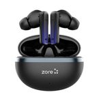 PSR Aksesuar BTK-ZR101 Bluetooth 5.4 Kulak İçi Kulaklık | Aktif Gürültü Önleyici (ANC) + ENC Mikrofon, Çift Manyetik Sürücü, SQ Stereo Ses, Type-C Şarj (Siyah)