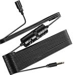 PSR Aksesuar DC-C1 Canlı Yayın Yaka Mikrofonu – Klipsli Çok Yönlü Kondansatör Mikrofon, 3.5mm 4 Kutuplu Altın Jack, Açma Kapama Düğmeli