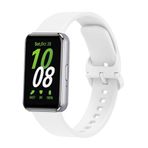 PSR aksesuar Galaxy Fit 3 Uyumlu KRD-110 Beyaz Silikon Zore Strap Kayış Kordon