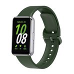 PSR aksesuar Galaxy Fit 3 Uyumlu KRD-110 Koyu Yeşil Silikon Zore Strap Kayış Kordon