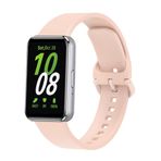 PSR aksesuar Galaxy Fit 3 Uyumlu KRD-110 Pembe Silikon Zore Strap Kayış Kordon