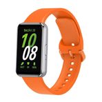 PSR aksesuar Galaxy Fit 3 Uyumlu KRD-110 Turuncu Silikon Zore Strap Kayış Kordon