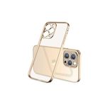 PSR aksesuar Gold Zore Mat Gbox Kılıf-Gold iPhone 13 Pro Max ile uyumlu